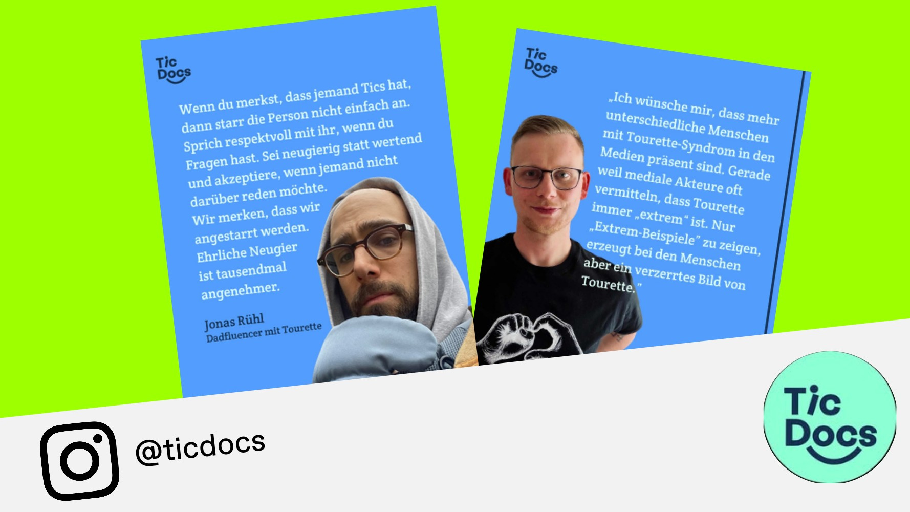 Betroffene berichten auf TicDocs Betroffene berichten auf TicDocs